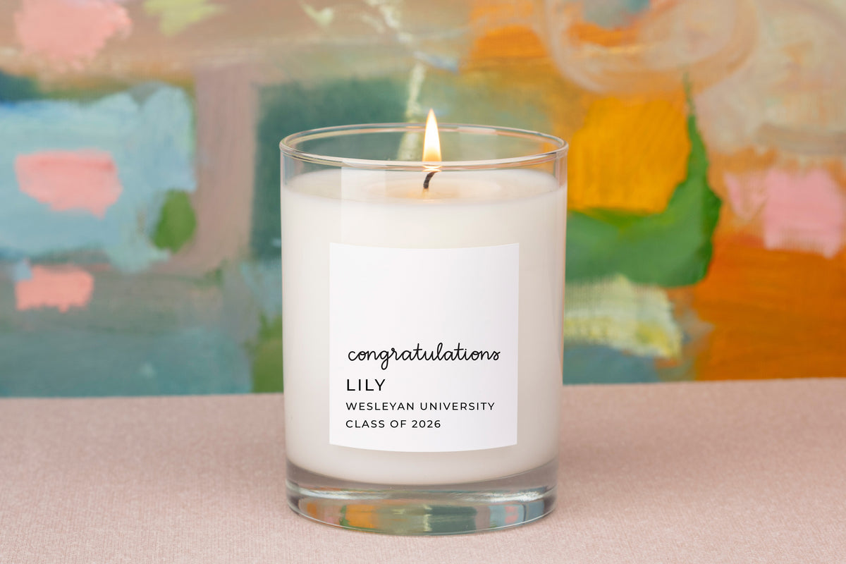 Personalized Candle-Congratulations